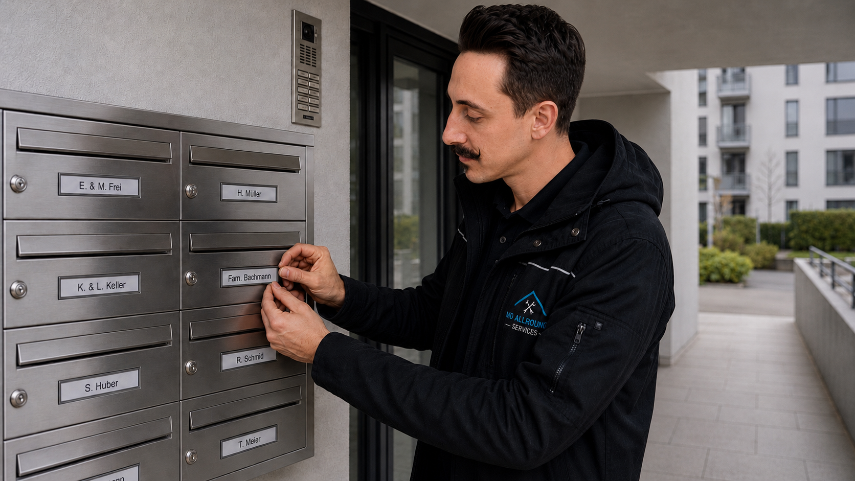 Marco Dittrich bei der Objektbetreuung – MD Allround Services, Diepoldsau
